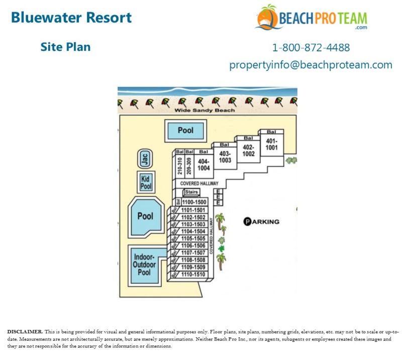 Bluewater Resort Site Plan
